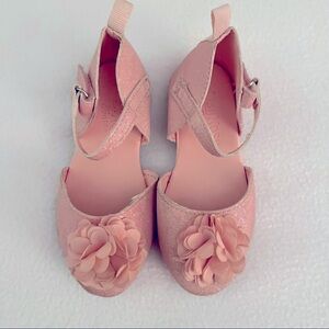 ⭐️ 4/$10 Pink Sparkle Flower Shoes